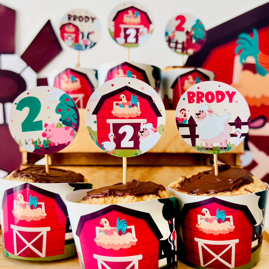 Animal Farm Cupcake Toppers