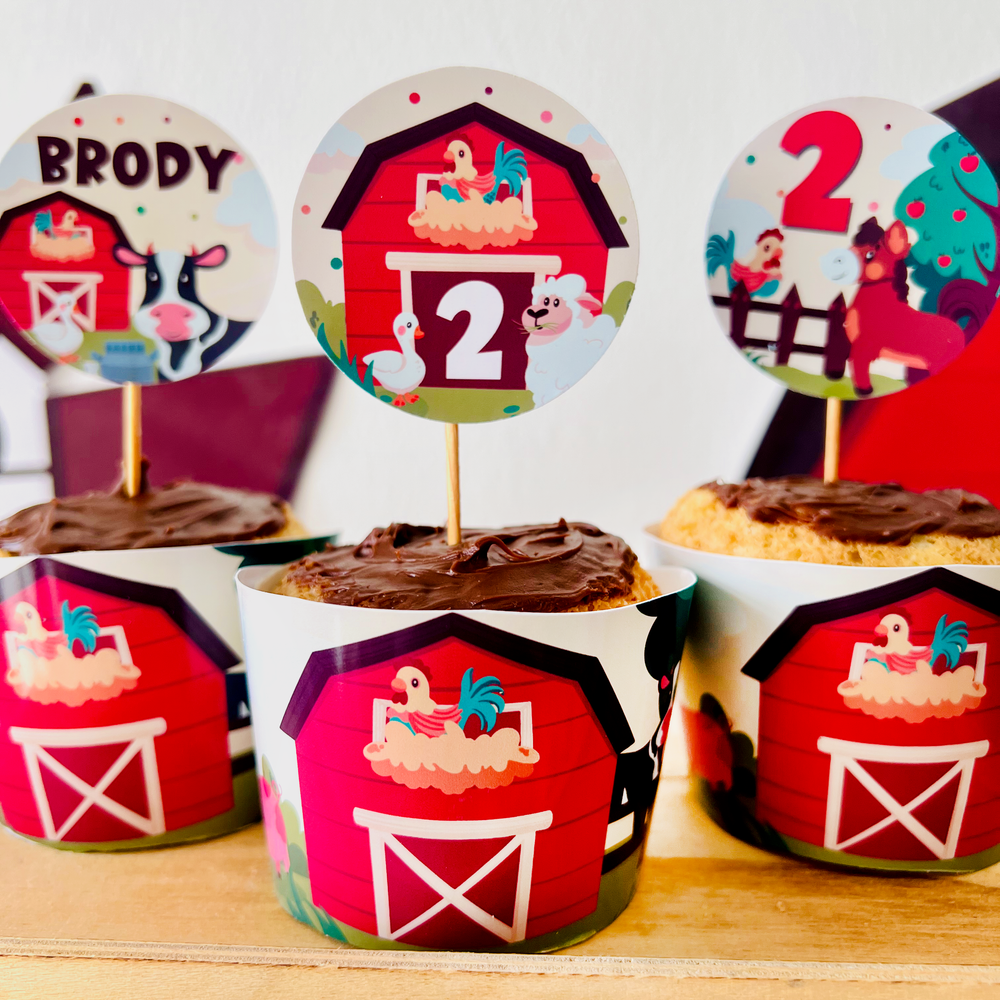 Animal Farm Cupcake Toppers