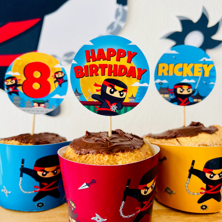 Ninja Cupcake Toppers