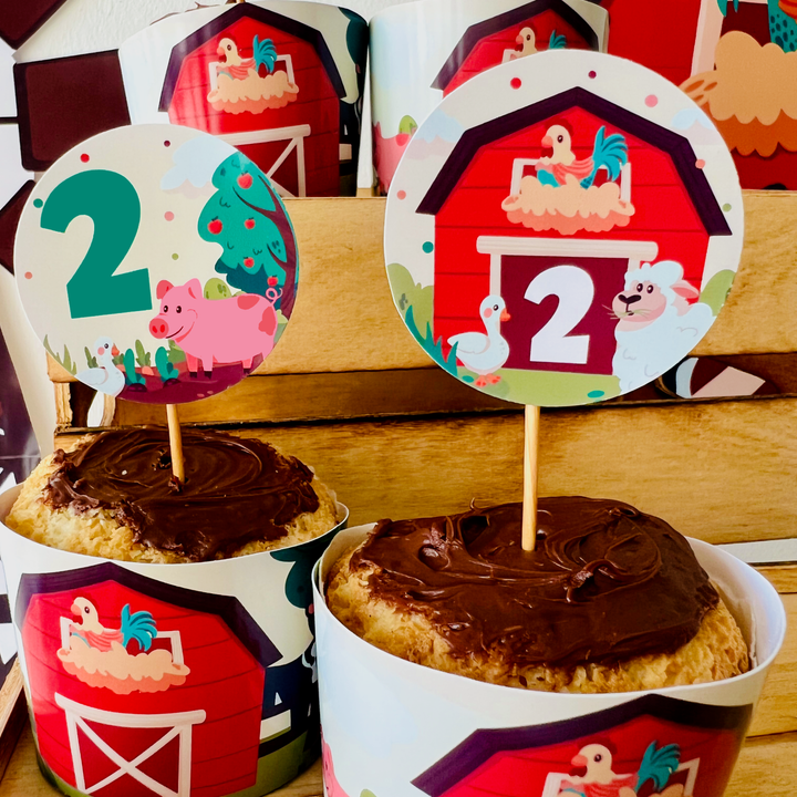 Animal Farm Cupcake Toppers