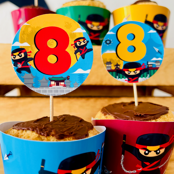 Ninja Cupcake Toppers