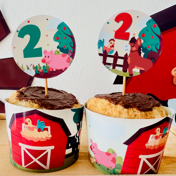 Animal Farm Cupcake Toppers