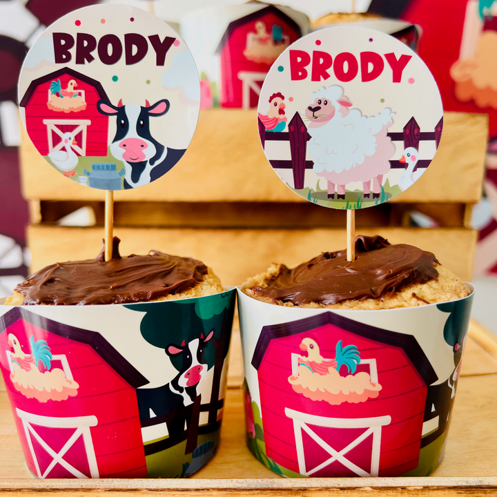 Animal Farm Cupcake Toppers