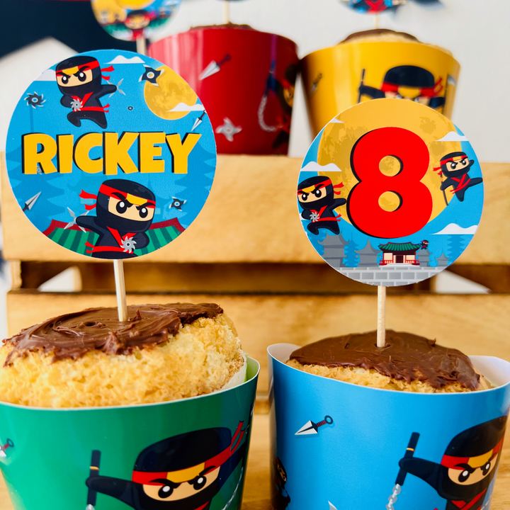 Ninja Cupcake Toppers