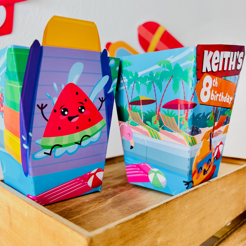Water Park Favor Boxes