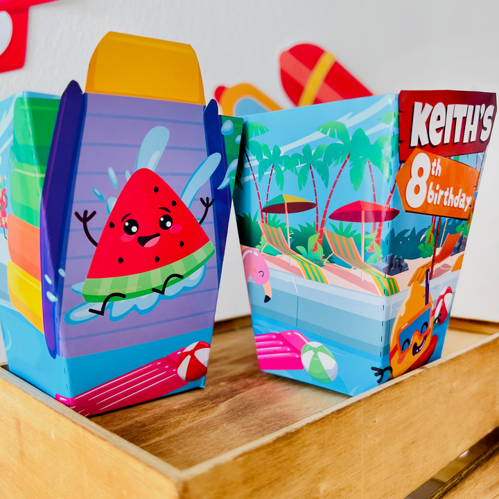 Water Park Favor Boxes