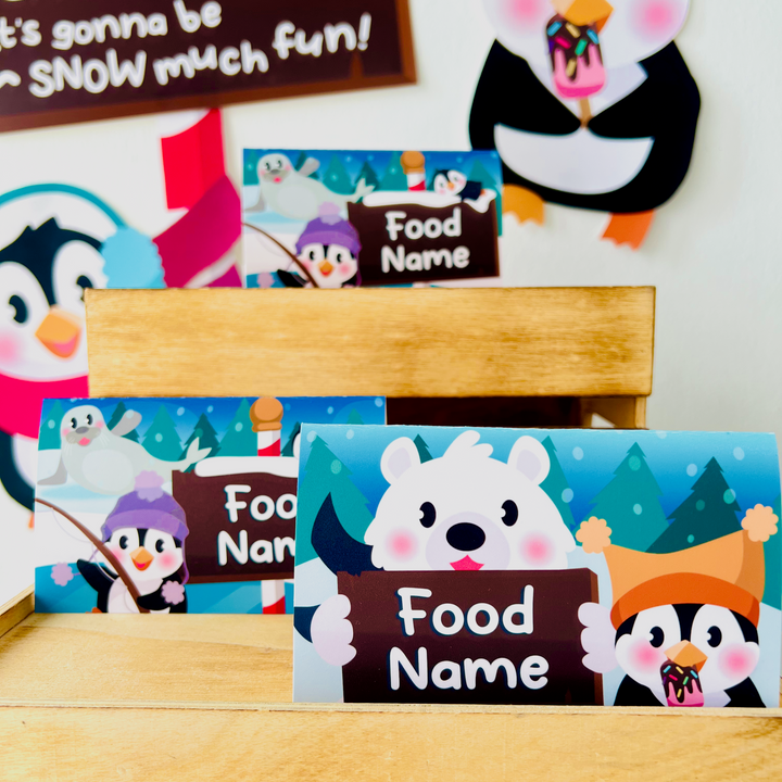 Penguin Wonderland Food Labels