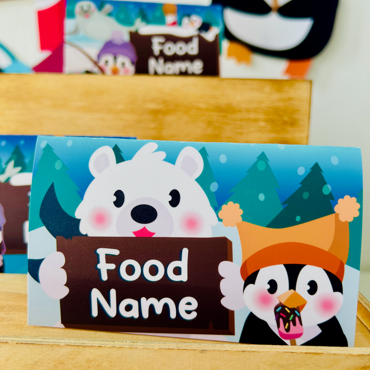 Penguin Wonderland Food Labels