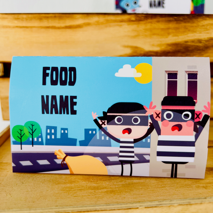 Police Patrol Food Labels