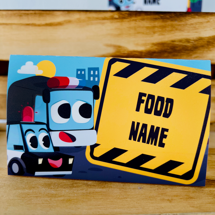 Police Patrol Food Labels