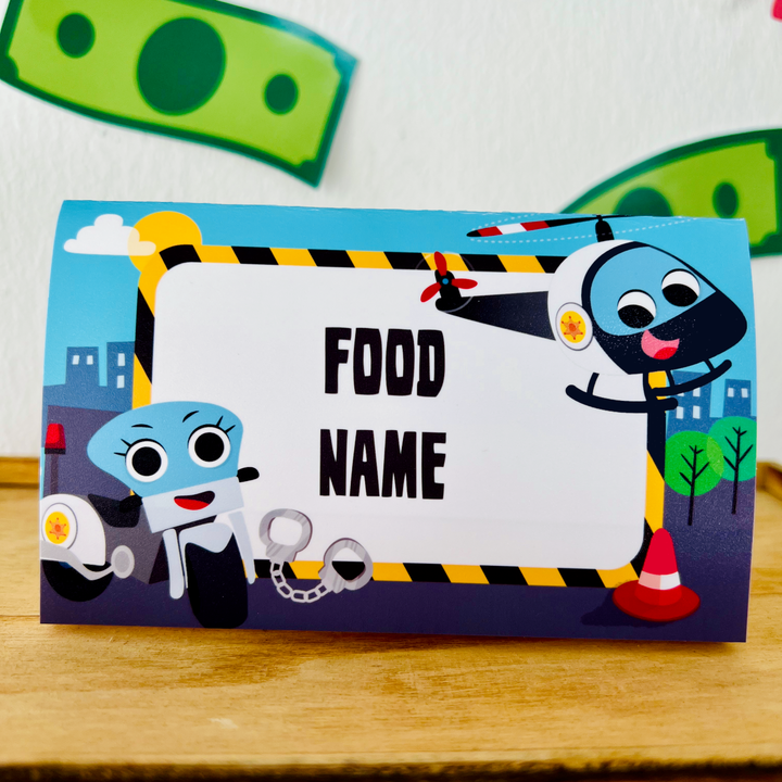 Police Patrol Food Labels