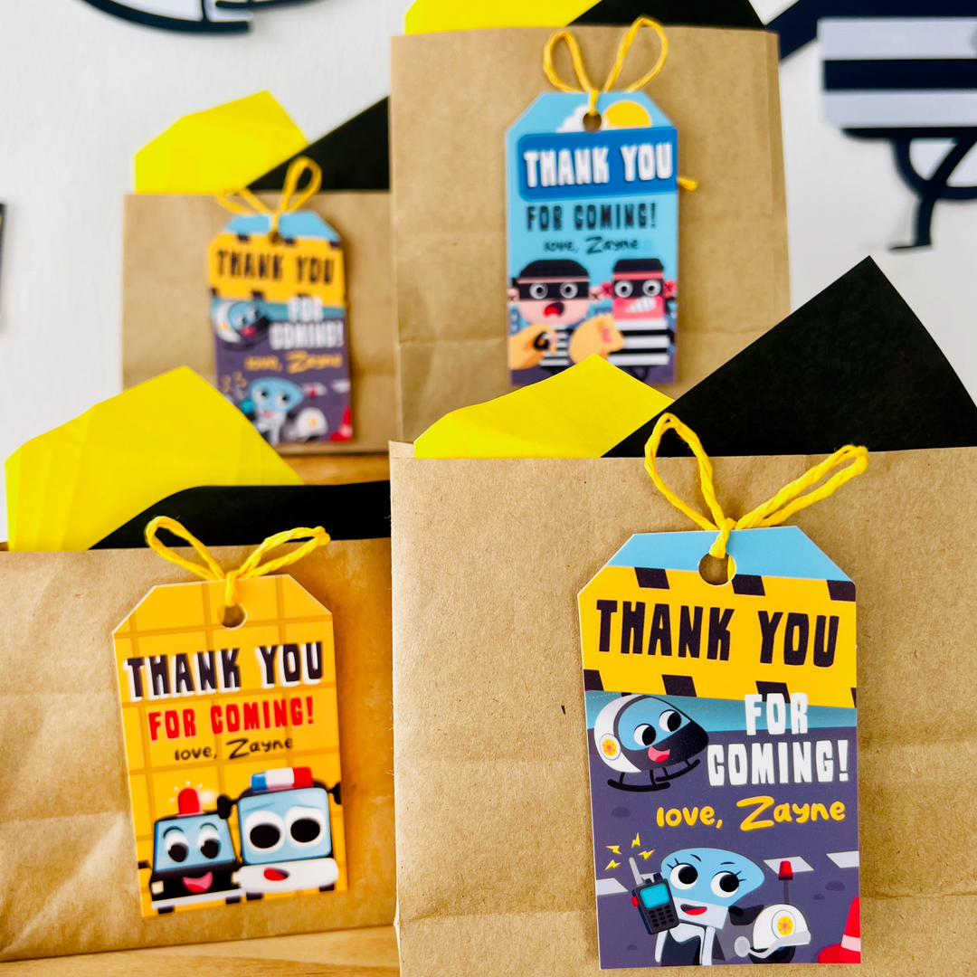 Police Patrol Gift Tags