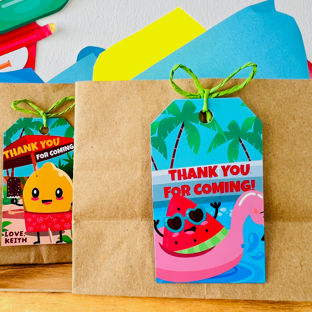 Water Park Gift Tags