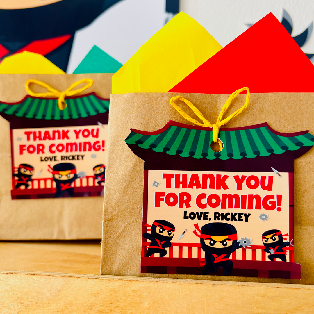 Ninja Castle Gift Tags