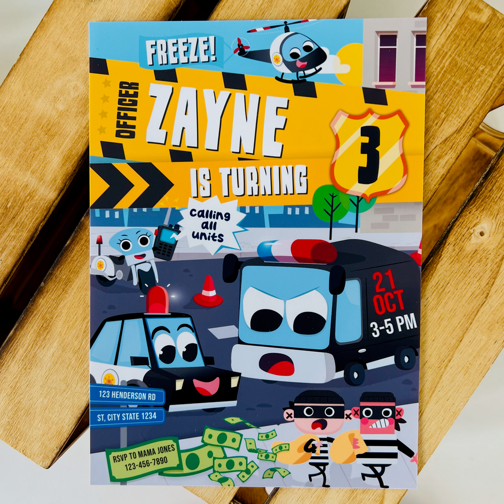 Police Patrol Invitation