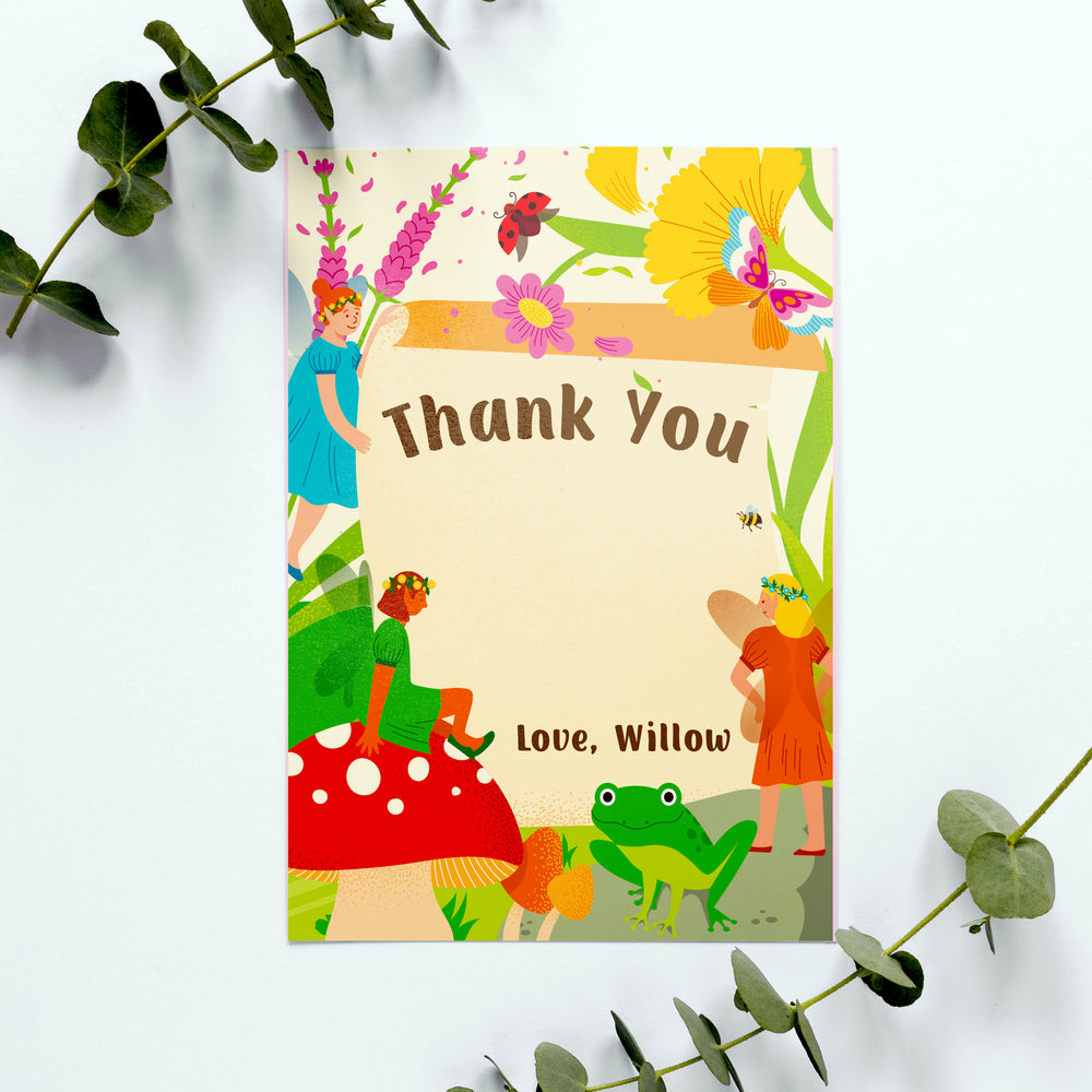 Fairy Garden Thank You Card