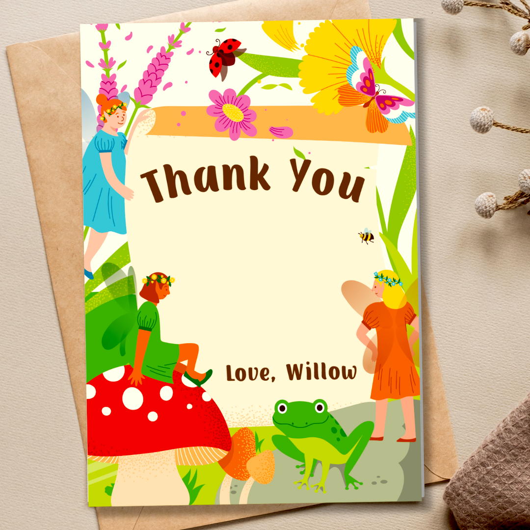 Fairy Garden Thank You Card