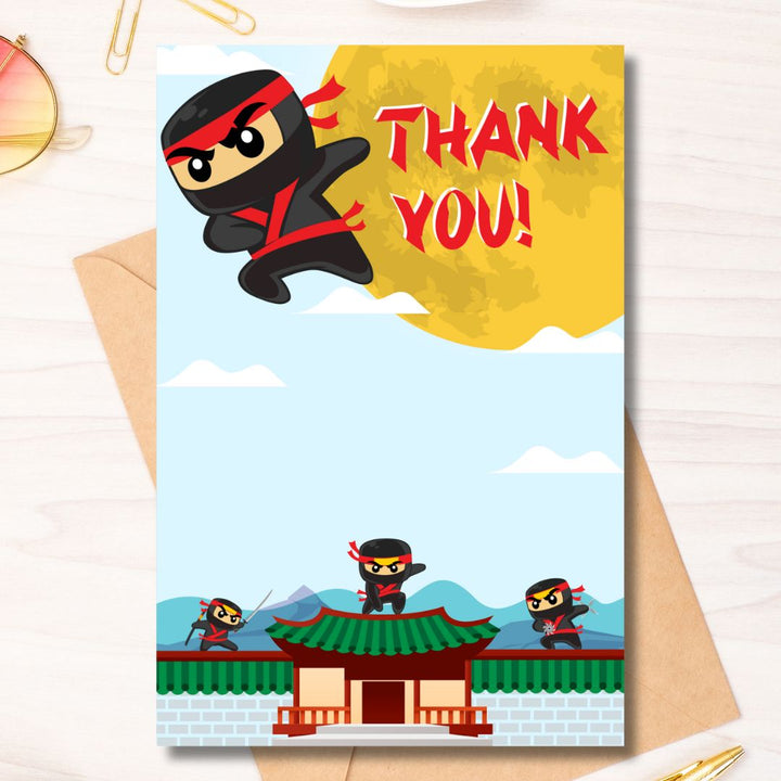 Ninja Thank You Card