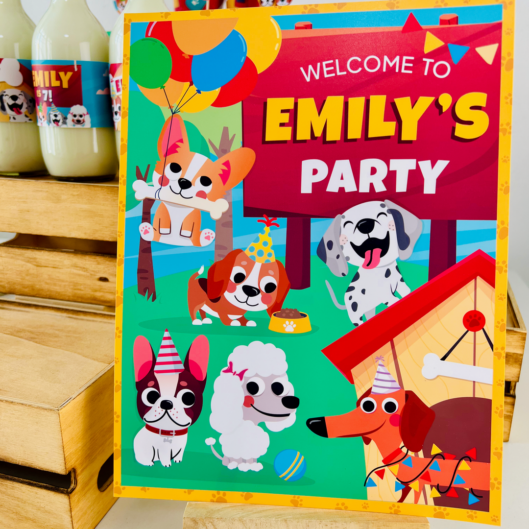 Puppy Dogs Welcome Sign