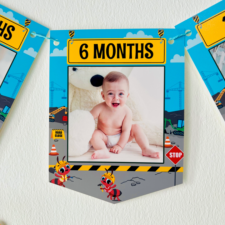 Ants Construction Trucks Photo Banner