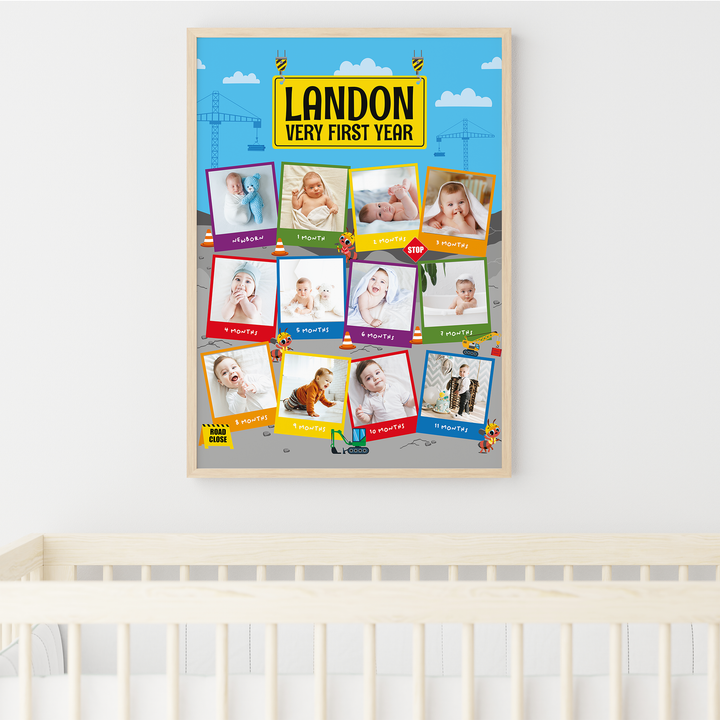 Ants Construction Trucks Photoboard