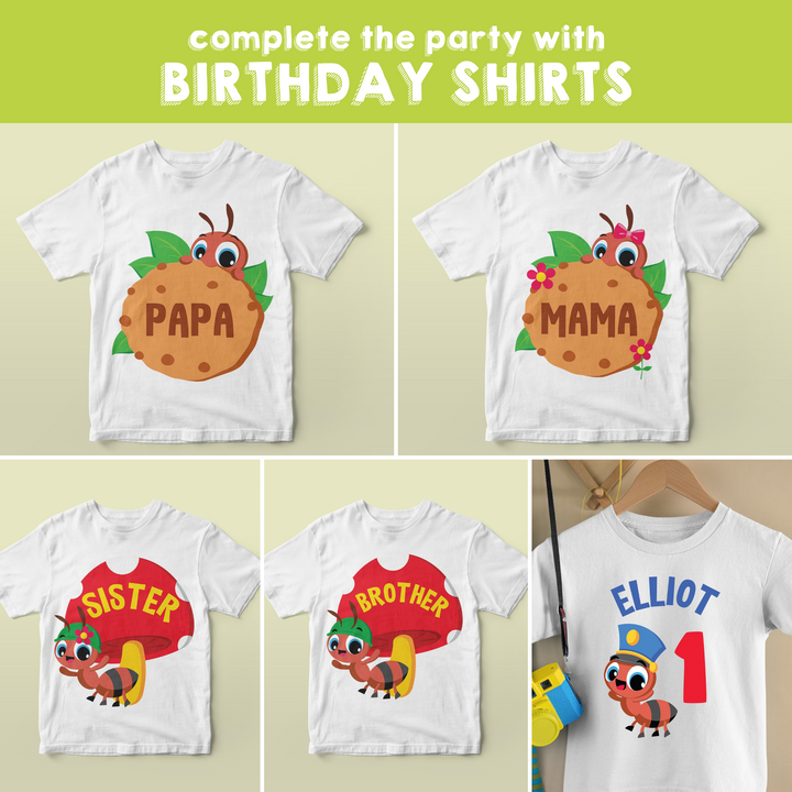 Ants Go Marching Birthday Shirts