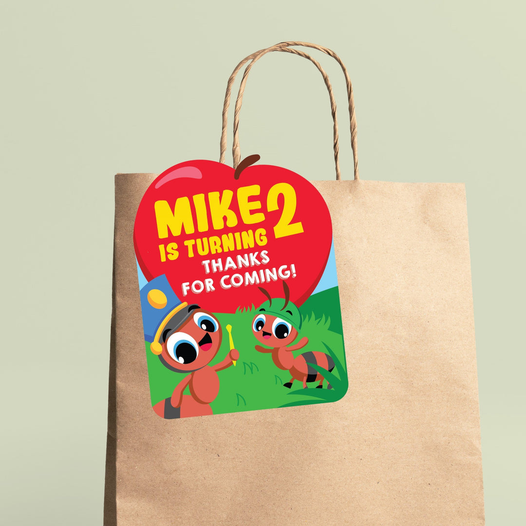 Ants Go Marching Goodie Bag Favor Tag