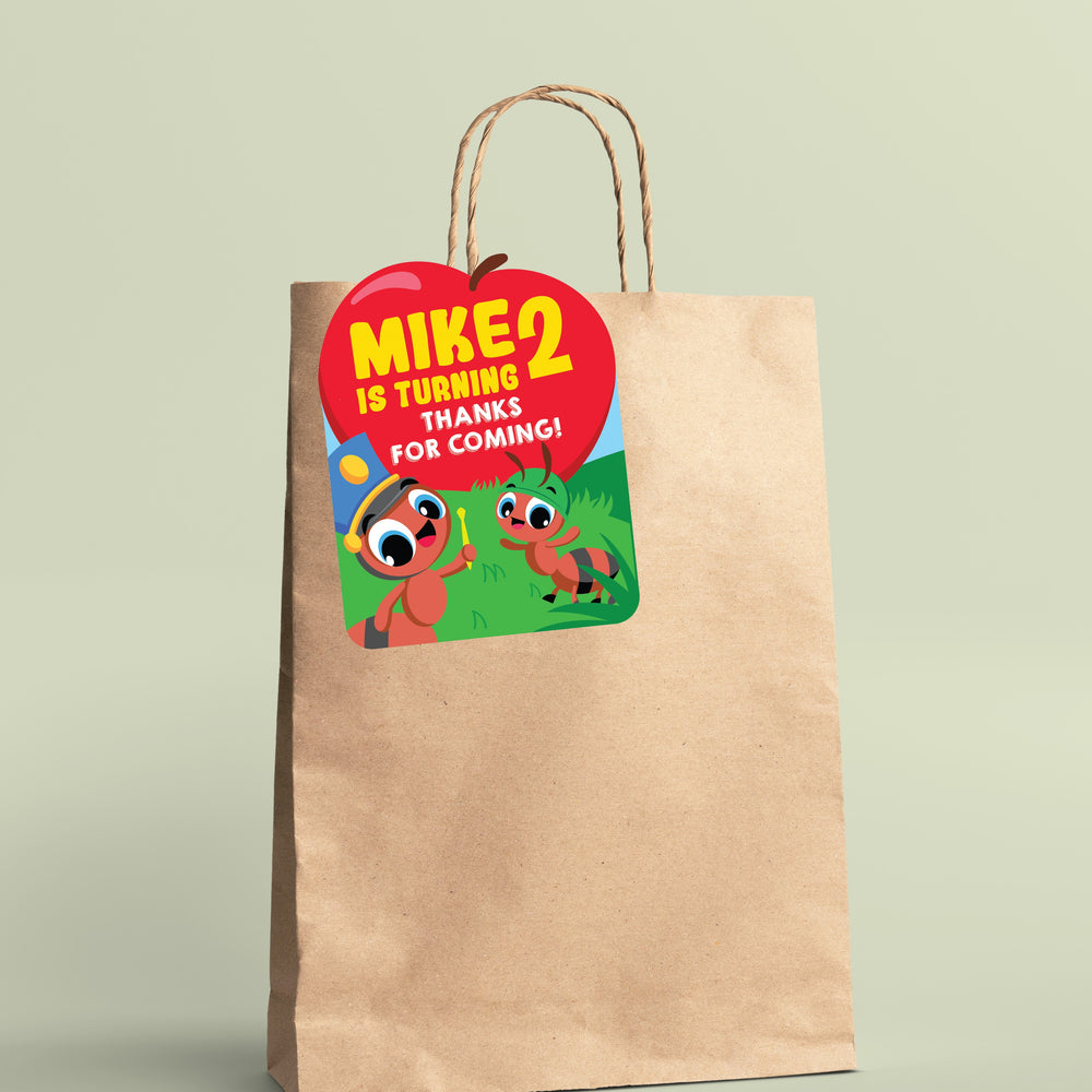 Ants Go Marching Goodie Bag Favor Tag