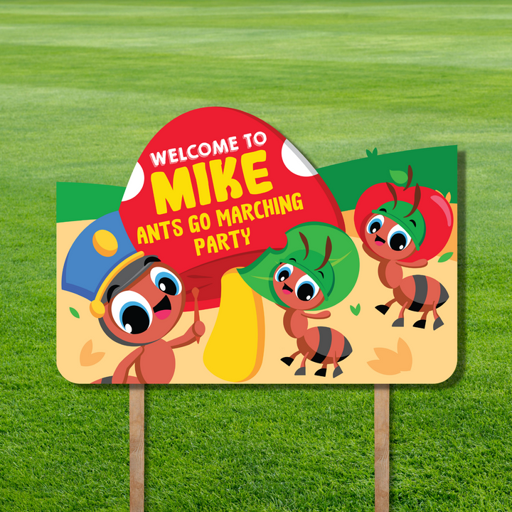 Ants Go Marching Yard Sign