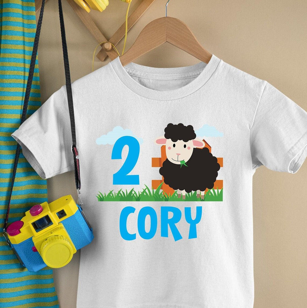 Baa Baa Black Sheep Birthday Shirt Design