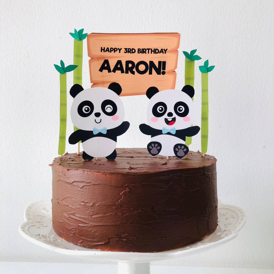 Baby Panda Cake Topper