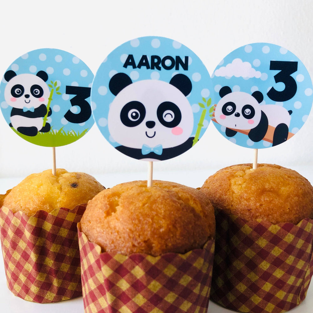 Baby Panda Cupcake Toppers