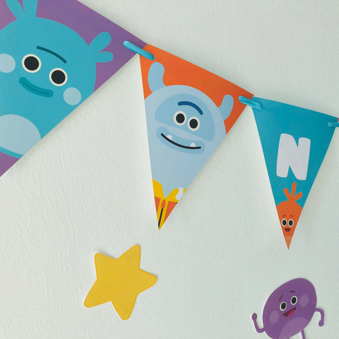Bumble Nums Birthday Banner