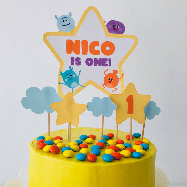 Bumble Nums Birthday Cake Topper