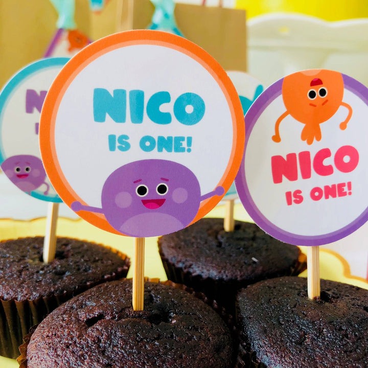 Bumble Nums Cupcake Topper