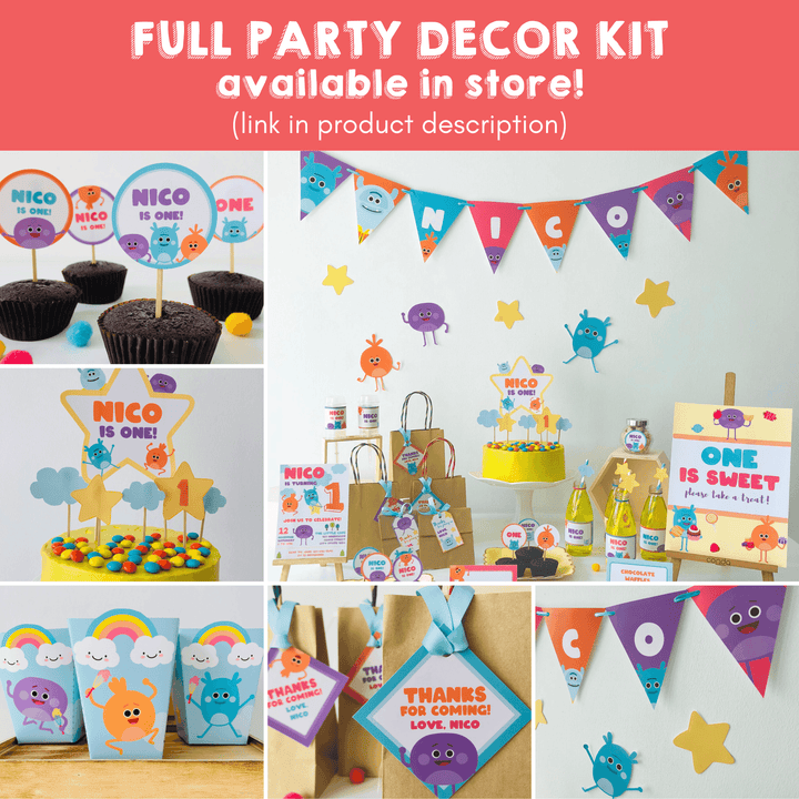 Bumble Nums Full Party Decor Kit