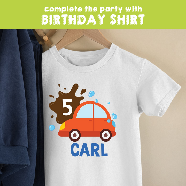 Car Wash Birthday Shirt