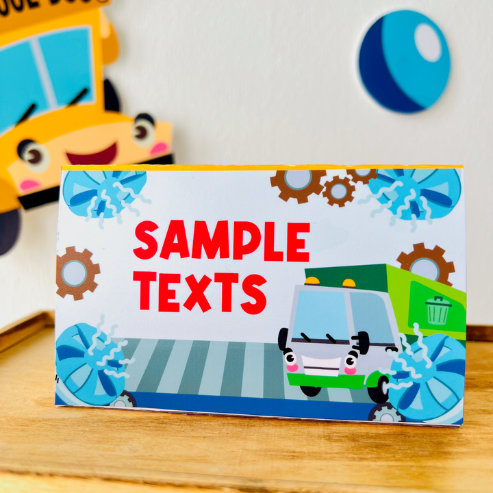 Car Wash Food Labels