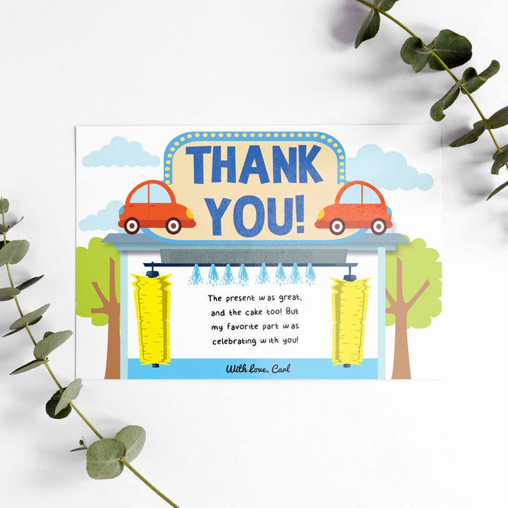 Car Wash Thank You Card