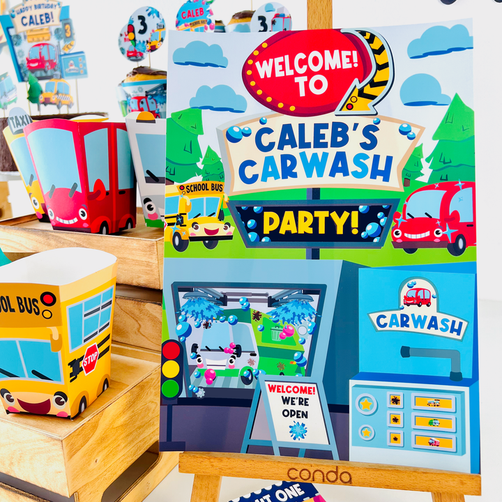 Car Wash Welcome Sign