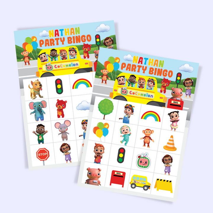 Cocomelon Wheels on the Bus Bingo