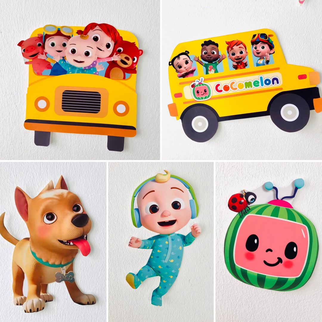 Cocomelon Wheels on the Bus Cut-Outs
