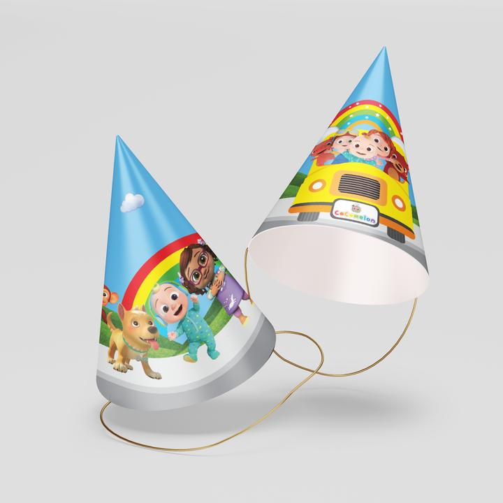 Cocomelon Wheels on the Bus Party Hats