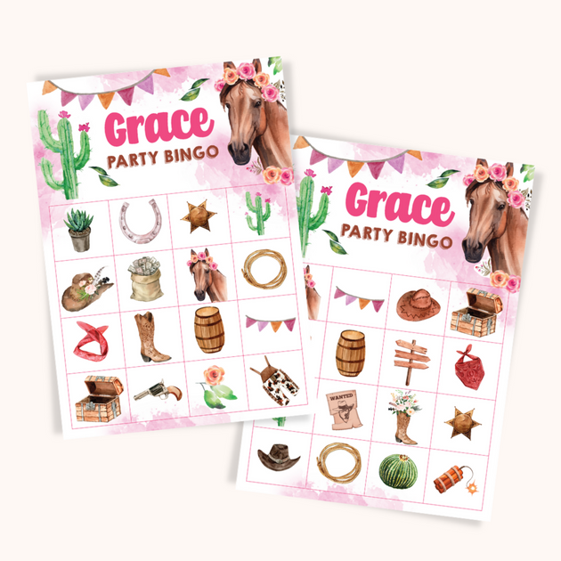 What's Your Cowgirl Name Game (1 Cowgirl Theme Sign and 30 Name Tag  Stickers), Cowgirl Game Party Decoration, Birthday Game for Kids, Family  Game-5