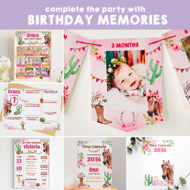 Cowgirl Horse Birthday Memories