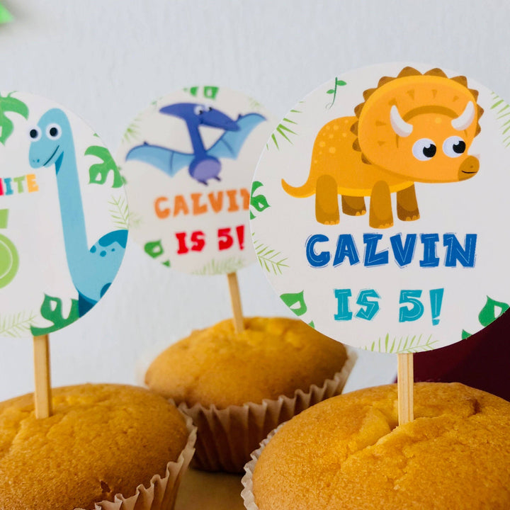 Dinosaur Cupcake Topper