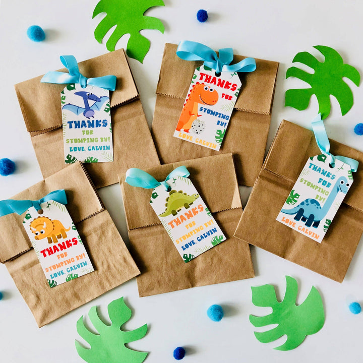 Dinosaur Party Favor Tags