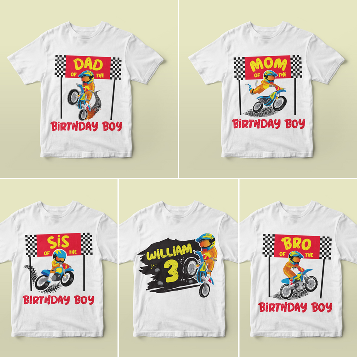 Dirt Bike Birthday Shirts
