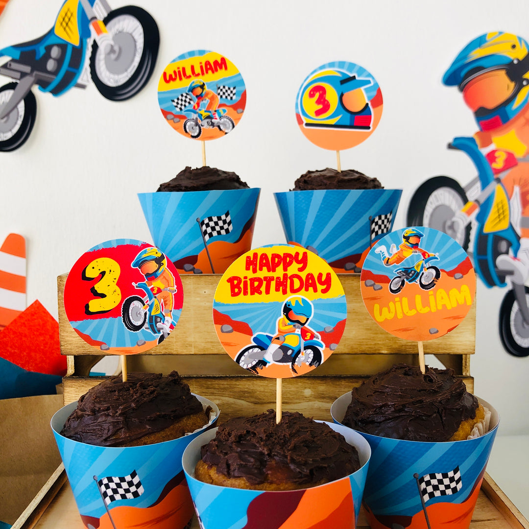 Dirt Bike Cupcakes