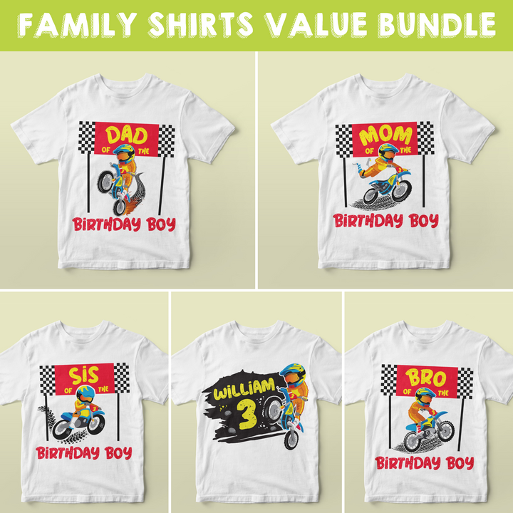 Dirt Bike Family Shirt Bundle